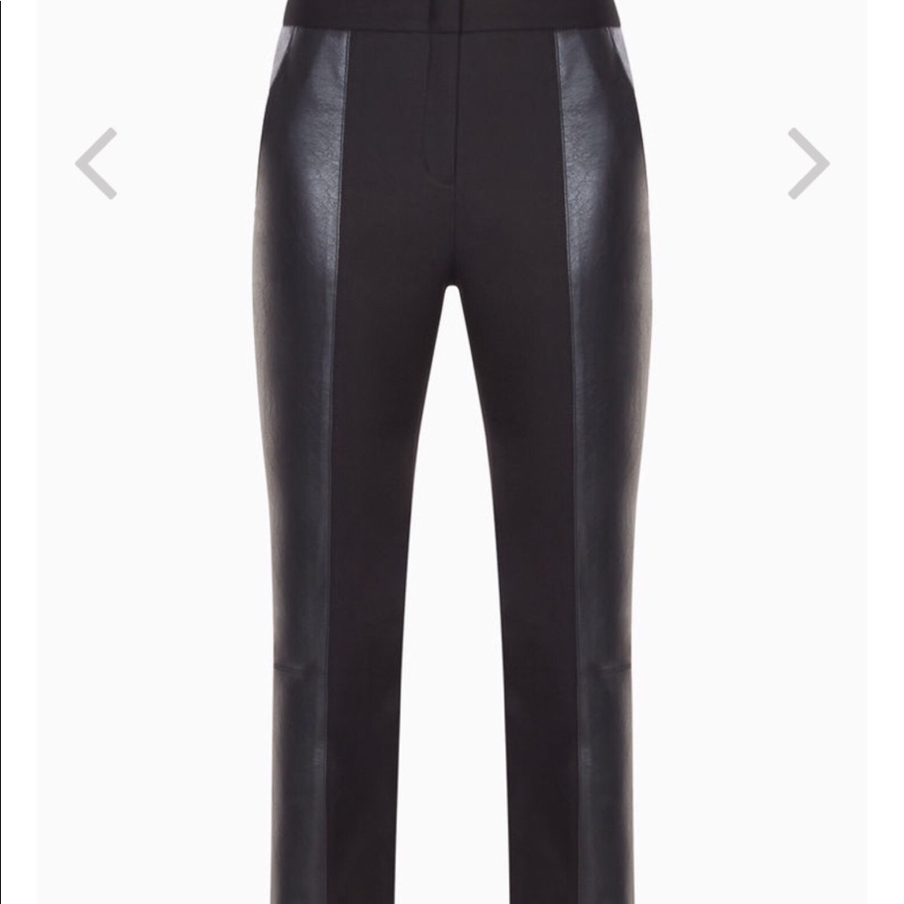 BCBG MaxAzria Brennan Faux Leather Panel Pants
